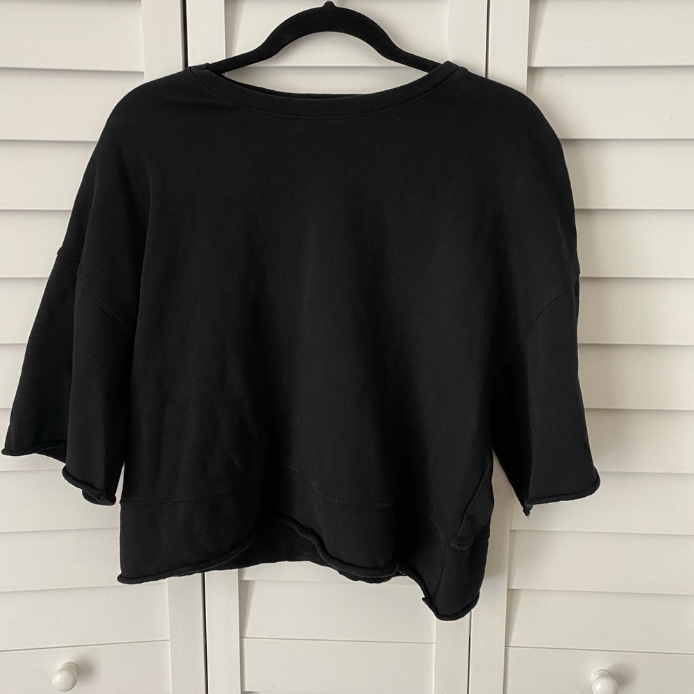 Plain black tee